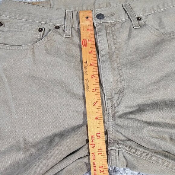 Levis 559 Jeans Mens 36x30 (Fits 34x28) Brown Relaxed Straight Work Pants Casual - Picture 5 of 12